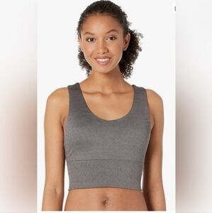 Jockey Gray Scoop Neck Longline Sports Bra